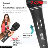 5Core XLR Microphone Dynamic Mic Karaoke Singing Studio Microfono Handheld Mics