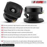 5Core Tweeters Speakers Car Audio Pair 600W Peak 3.5 Inch Super Tweeter Bullet