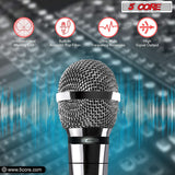 5Core XLR Microphone Dynamic Mic Karaoke Singing Studio Mics Handheld Microfono