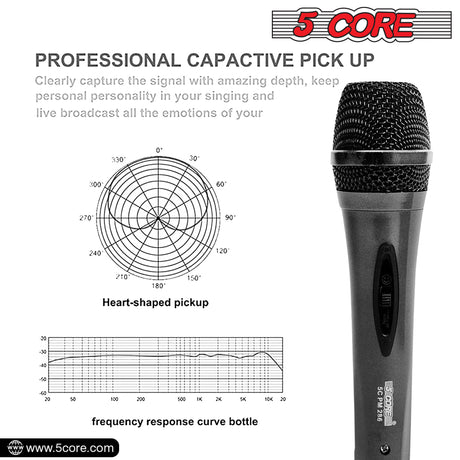 Mikrofoon Pro Mikrofoon Dinamiese Mikrofoon XLR Oudio Kardiod Vokale Karaoke 5 Core (Model 286)