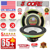 5Core 8 Inch Subwoofer Speaker 900 W Amplified Car Bass Sub Woofer 4 Ohm Audio System 2 PCS