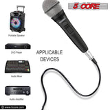 5Core XLR Microphone Dynamic Mic Karaoke Singing Studio Mics Handheld Microfono