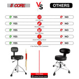 Better quality fitting and comfortable drum seat compared to other brands