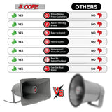 5 Core PA Horn Speaker Outdoor Siren Loudspeaker 35W RMS Loud Megaphone Driver Horn