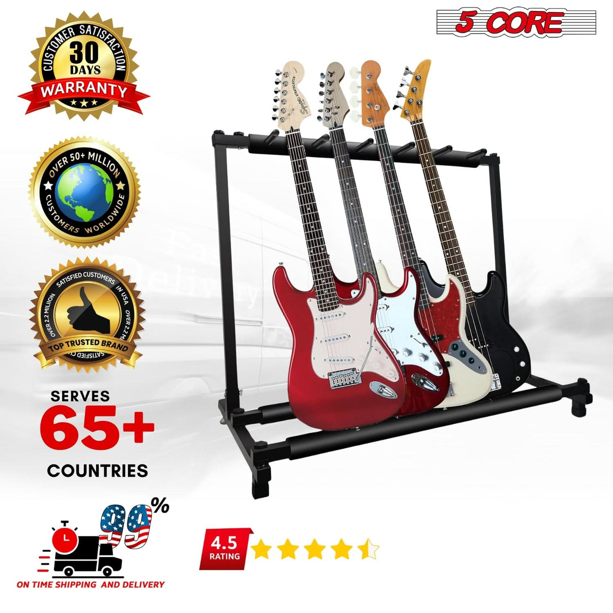 Secure your instrument with a reliable floor guitar stand designed for stability and trustworthiness