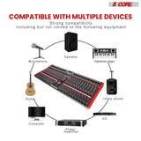 5Core Audio Mixer 24 Channel DJ Mixing Board Bluetooth USB Analog Professional Mezclador De Audio