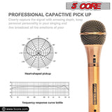 5Core XLR Microphone Dynamic Mic Karaoke Singing Studio Microfono Handheld Mics