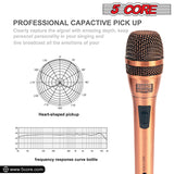 5Core Microphone Professional Audio Dynamic Cardiod Karaoke Audio Wired ND-807 CoppereX
