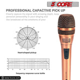 5Core XLR Microphone Dynamic Mic Karaoke Singing Studio Microfono Handheld Mics