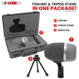 5 Core Tom Snare Mic Cardioid Dynamic Microphone for Drum Kit Precision Instrument GRAY