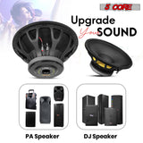 Speaker 2000W Peak 8 Ohm Full Range Replacement DJ Sub Woofer