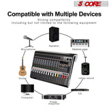 This mixer board can connect with multiple devices simultaneously, allows for versatile and streamlined audio management