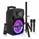 5Core 8 Inch karaoke machine with Bluetooth and wireless microphone for adults.