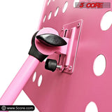 5Core Music Stand For Sheet Music Portable Tripod Adjustable Folding Note Holder PINK