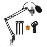 5Core Microphone Stand Suspension Desk Scissor Boom Arm w Shock Mount Pop Filter