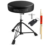 5Core Drum Throne Padded Guitar Stool Adjustable Drummer Seat for Adults & Kids