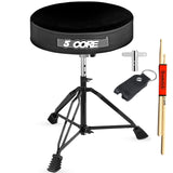 5Core Drum Throne Padded Guitar Stool Adjustable Drummer Seat for Adults & Kids