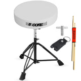 5Core Drum Throne Padded Guitar Stool Adjustable Drummer Seat for Adults & Kids