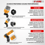 Drum mic kit designed for professional sound performance with accurate tone reproduction.