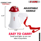 Adjustable handle on this mini megaphone ensures a secure and comfortable grip for kids and adults alike.