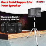 5Core Speaker Stand Tripod Tall Adjustable 72 Inch DJ Studio Monitor Stands Pole Mount BLACK