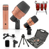 5Core Conga Mic Snare Tom Microphone Drum Kit Condenser XLR Instrument Mics