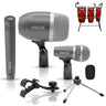 5Core Conga Mic Snare Tom Microphone Drum Kit Condenser XLR Instrument Mics