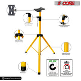 5Core Speaker Stand Tripod Tall Adjustable 72 Inch DJ Studio Monitor Stands Pole Mount Yellow