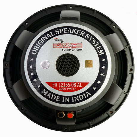 5 Core 12 inch Subwoofer Replacement DJ Speaker Sub Woofer Loudspeaker Wide Range Loud 12-155 08 AL
