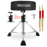 5Core Drum Throne Padded Adjustable Guitar Stool Drummer Seat for Adults & Kids BLACK