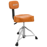 5Core Drum Throne Padded Guitar Stool Backrest Drummer Seat for Adults And Kids BROWN