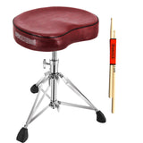 5Core Drum Throne Padded Guitar Stool Saddle Drummer Seat for Adults & Kids