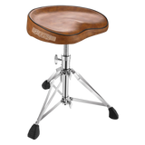 5Core Drum Throne Padded Guitar Stool Saddle Drummer Seat for Adults & Kids BROWN