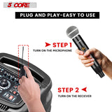 5 Core Pro Wireless Handheld Microphone Transmitter with Vocal Microphone Capsule for use with Wireless Systems Rechargeable Digital WM 1001