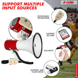 Blow horn megaphone and bull horn loud speaker for events.