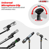 5Core Tripod Mic Stand Heavy Duty Adjustable Holder Floor Microphone Boom Arm BLACK