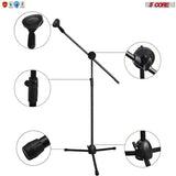 5Core Handheld Dynamic Microphone 2Pcs + Short Tripod Mic Stand Floor + XLR Cable