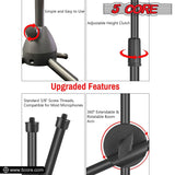 5Core Handheld Dynamic Microphone 2Pcs + Tall Tripod Mic Stand Floor + XLR Cable