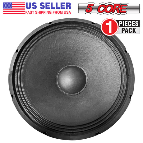 5 Core 18" Pro Series 850W PMPO Raw Sub Woofer Speaker|Steel Cast Speaker for Pro Audio PA DJ Cabinets| Subwoofer with 4" CCAW Voice Coil, 8 Ohms, 90 oz Magnet| Extremely Clear and Loud - FR 18 190 MS