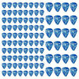 5 Core 96PCS Guitar Picks Celluloid Light Medium Heavy Extra Heavy Gauge Pick for Acoustic Electric Bass Guitar Puas Para Guitarra