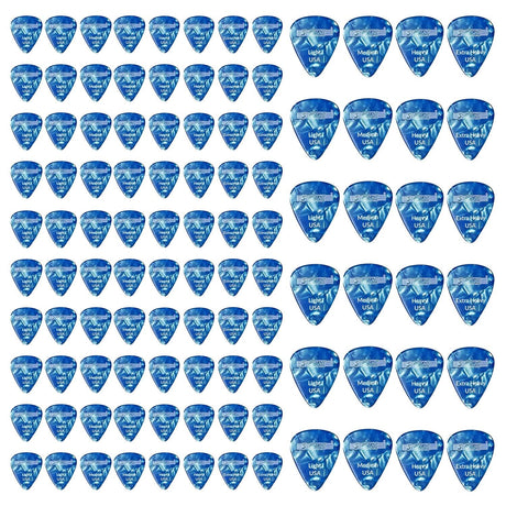 5 Core 96PCS Guitar Picks Celluloid Light Medium Heavy Extra Heavy Gauge Pick for Acoustic Electric Bass Guitar Puas Para Guitarra