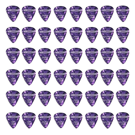 5 Core Guitar Picks Celluloid Light Medium Heavy Extra Heavy Gauge Pick for Acoustic Electric Bass Guitar Puas Para Guitarra