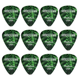 5Core Guitar Picks 0.71mm Celluloid Medium Gauge Pick - Acoustic Electric Bass Guitars GREEN