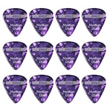 5Core Guitar Picks 0.71mm Celluloid Medium Gauge Pick - Acoustic Electric Bass Guitars PURPLE