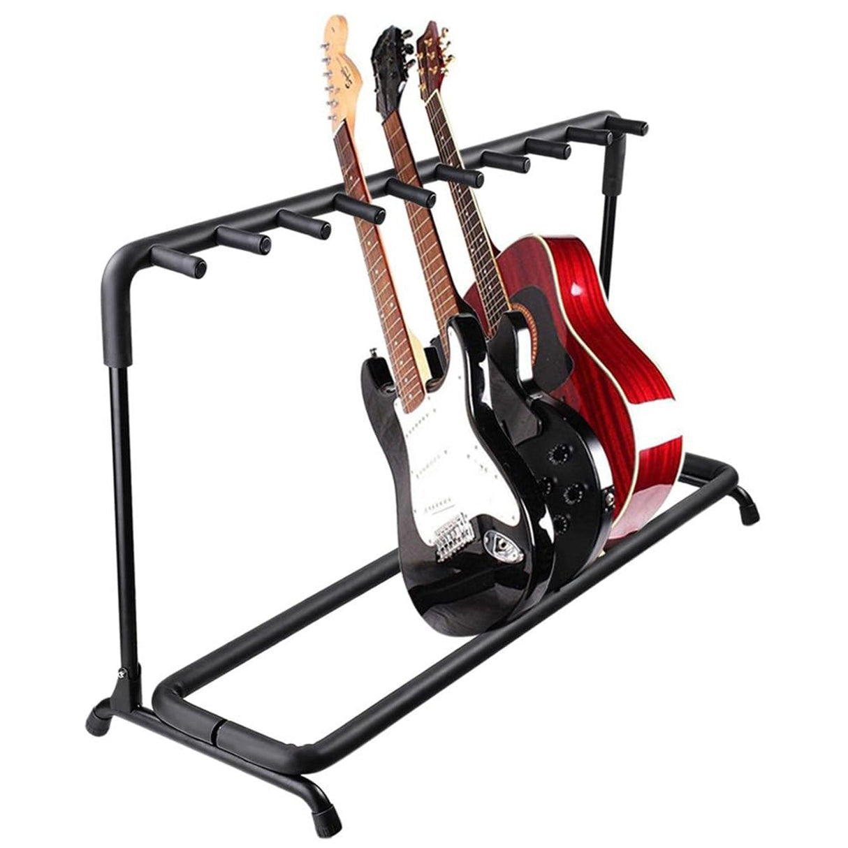 5Core Guitar Rack 9 Slot Multi Guitars Stands Floor Safe Storage for Electric Acoustic Flying V Guitars