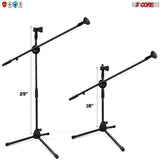 5Core Handheld Dynamic Microphone 2Pcs + Short Tripod Mic Stand Floor + XLR Cable