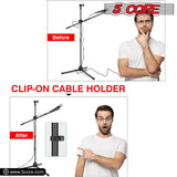 5Core Handheld Dynamic Microphone 2Pcs + Tall Tripod Mic Stand Floor + XLR Cable