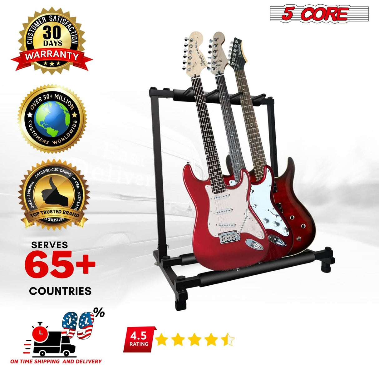 Secure your instrument with a reliable floor guitar stand designed for stability and trustworthiness