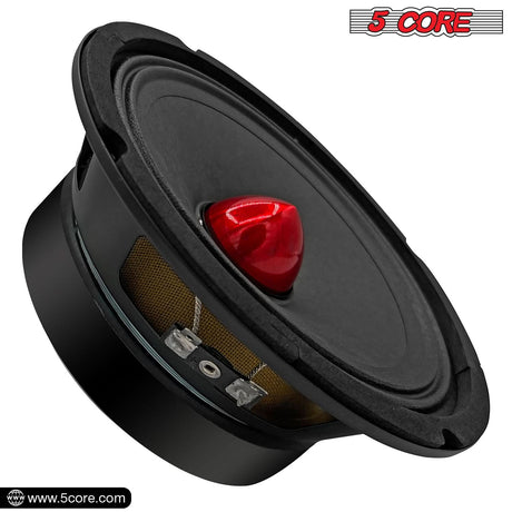 5Core 8 Inch Midrange Door Speaker 500W PMPO Subwoofer w Aluminum Bullet 4Ω Sub Woofer