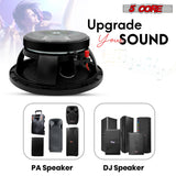 5 CORE 10 Inch Subwoofer Speaker 600W Max 8 Ohm Full Range Replacement DJ Bass Loudspeaker